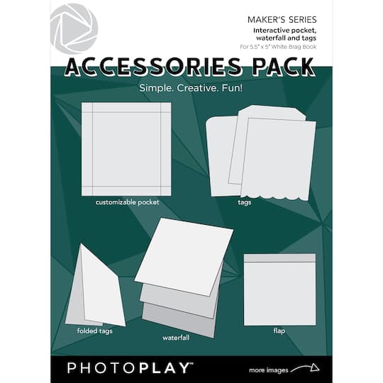 PhotoPlay White Brag Book Accessories Pack